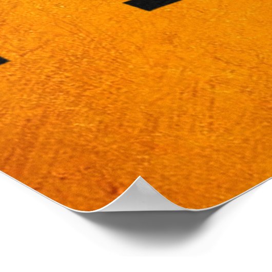 Reno Nevada Gold Skyline Poster (Ecke)