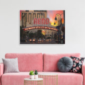 Reno, Nevada, Impressionismus Art Canvas Print Leinwanddruck (Insitu (Wohnzimmer))