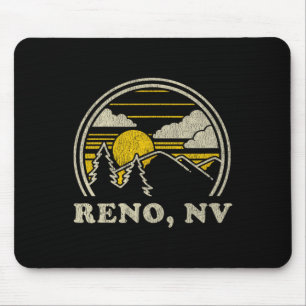 Reno Nevada Nv T-Shirt Vintage Wandern Berge Te Mousepad
