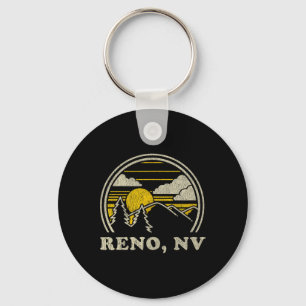 Reno Nevada Nv T-Shirt Vintage Wandern Berge Te Schlüsselanhänger