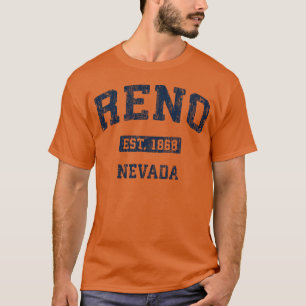 Reno Nevada Nv Vintage Athletik Sport Design vint T-Shirt