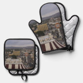 Reno Nevada Ofenhandschuh & Topflappen-Set (Vorderseite/Rückseite)