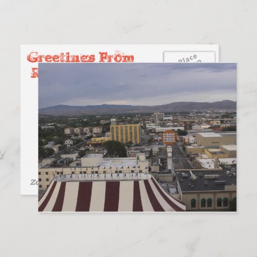 Reno, Nevada Postcard Postkarte (Vorne/Hinten)