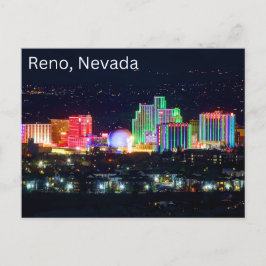 Reno, Nevada Postcard Souvenir Travel City Postkarte