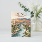 Reno Nevada Postkarte (Stehend Vorderseite)
