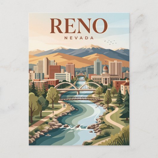 Reno Nevada Postkarte (Vorderseite)