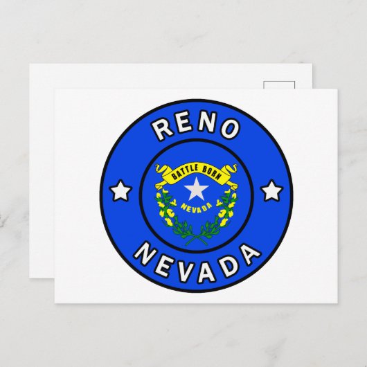 Reno Nevada Postkarte (Vorne/Hinten)