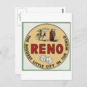 RENO NEVADA REVEL POSTCARD POSTKARTE (Vorne/Hinten)
