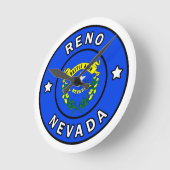 Reno Nevada Runde Wanduhr (Winkel)