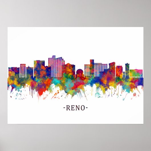 Reno Nevada Skyline Poster (Vorne)
