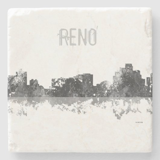 RENO, NEVADA SKYLINE - Stein trinkt Untersetzer (Vorderseite)