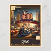 Reno Nevada | VINTAG Postkarte (Vorderseite)