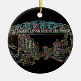 RENO NEVADA VINTAGE FARBE Neuseeland Keramik Ornament