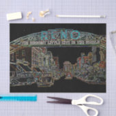 RENO NEVADA VINTAGE FARBE Neuseeland Seidenpapier (Handwerk)