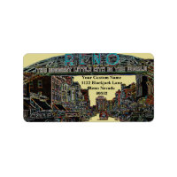RENO NEVADA VINTAGE FARBENFARBKUNST