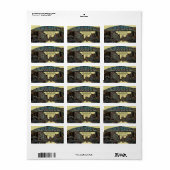 RENO NEVADA VINTAGE FARBENFARBKUNST ADRESSAUFKLEBER (Vorne)