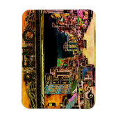 RENO NEVADA VINTAGE FARBENFARBKUNST MAGNET (Vertikal)