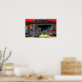 RENO NEVADA VINTAGE FARBENFARBKUNST POSTER (Küche)