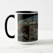 RENO NEVADA VINTAGE FARBENFARBKUNST TASSE (Links)