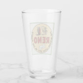 Reno Nevada - Vintage Travel Glass Glas (Rückseite)