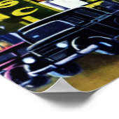 Reno Nevada Virginia Street bei Nacht Poster (Ecke)