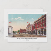Reno NV, Virginia Street View Vintag 1910er Postkarte (Vorne/Hinten)