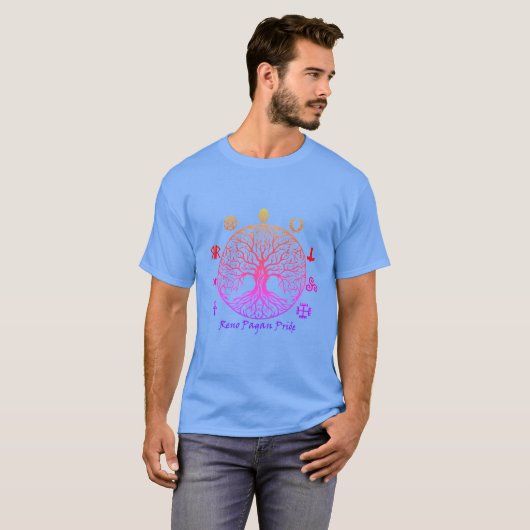 Reno Pagan Pride "rainbow" T - Shirt (Vorne ganz)