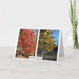 Reno Parks in Herbst, Nevada, Fotografie J.Halko Karte