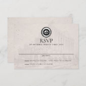 Reno Passport Wedding RSVP Karte (Vorne/Hinten)