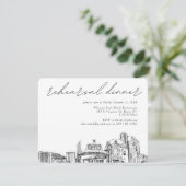 Reno Probe Dinner Hochzeitskarte Begleitkarte (Stehend Vorderseite)