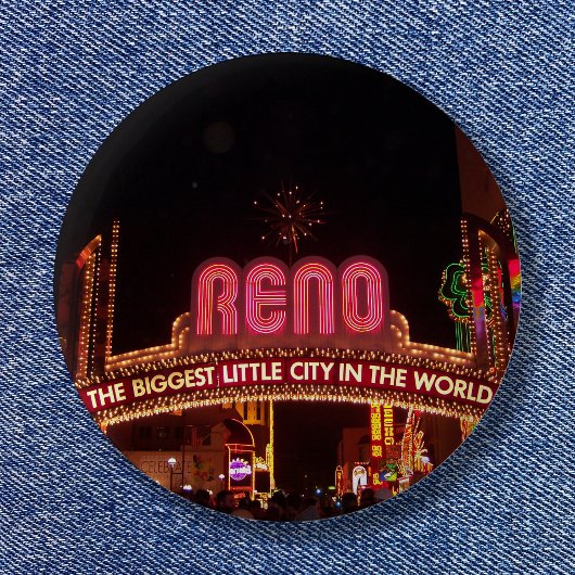 Reno-Schild Button