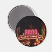 Reno-Schild Magnet (Vorderseite/Rückseite)