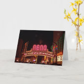 Reno Sign Karte (Gelbe Blume)