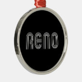 Reno Sign White Ornament Aus Metall (Rechts)