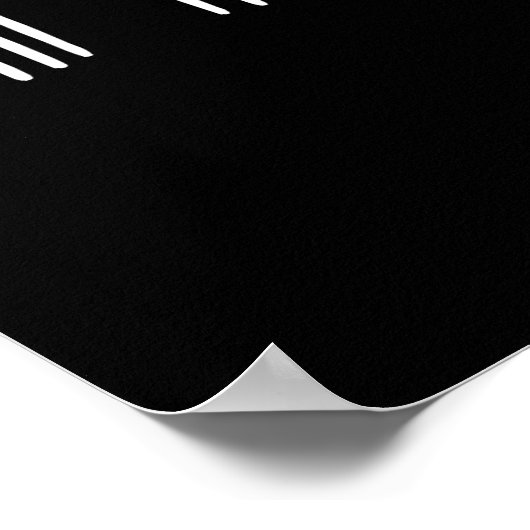 Reno Sign White Poster (Ecke)