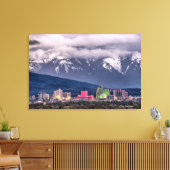Reno Skyline auf einem Abend von Stormy April Leinwanddruck (Insitu (Wohnzimmer))