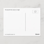 Reno Skyline bei Nachtpostkarte Postkarte (Rückseite)