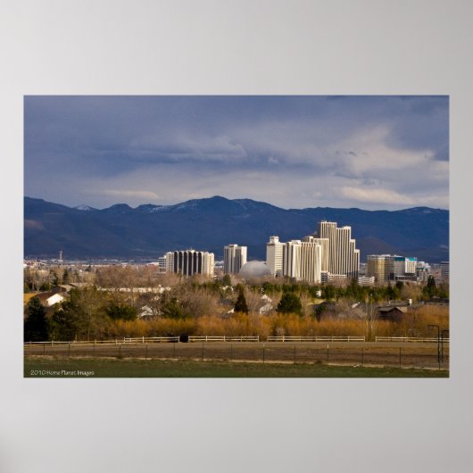 Reno Skyline Poster (Vorne)
