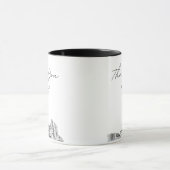 Reno Skyline Sketch Simple Custom Wedding Tasse (Zentrum)