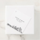 Reno Skyline Wedding Geschenkanhänger (Beispiel)