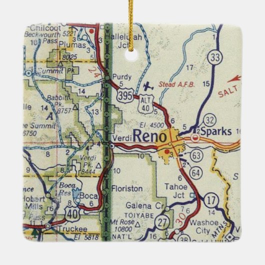 Reno Sparks Nevada Ornament (Rückseite)