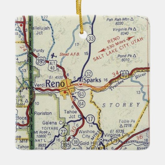 Reno Sparks Nevada Ornament (Vorderseite)