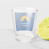 Reno-Stadtflagge Schnapsglas (Rückseite)