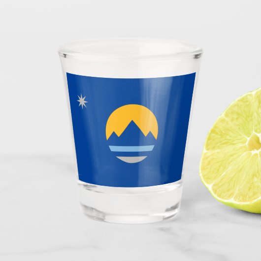 Reno-Stadtflagge Schnapsglas (Vorderseite)