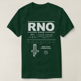 Reno Tahoe Internationaler Flughafen RNO T - Shirt