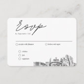Reno Wedding RSVP Optionen Mailbar Begleitkarte (Vorderseite)