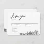 Reno Wedding RSVP Optionen Mailbar Begleitkarte (Vorne/Hinten)
