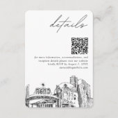 Reno Wedding Skyline kleine Details QR Code UAWG Begleitkarte (Vorderseite)