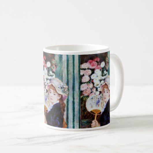 Renoir , 団扇を持つ少女 kaffeetasse (VorderseiteRechts)
