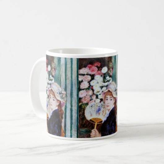 Renoir , 団扇を持つ少女 kaffeetasse (Vorderseite Links)